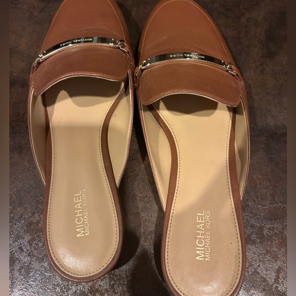 MK brown leather mule - Picture 3 of 5